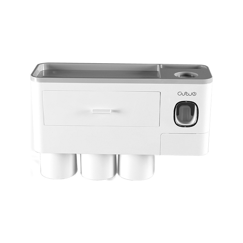 Tooth Glass Hayan Toothbrush Rack Punch-Free Tooth Glass Suit Tooth-Cleaners Bathroom Wall-Mounted Tooth Cup