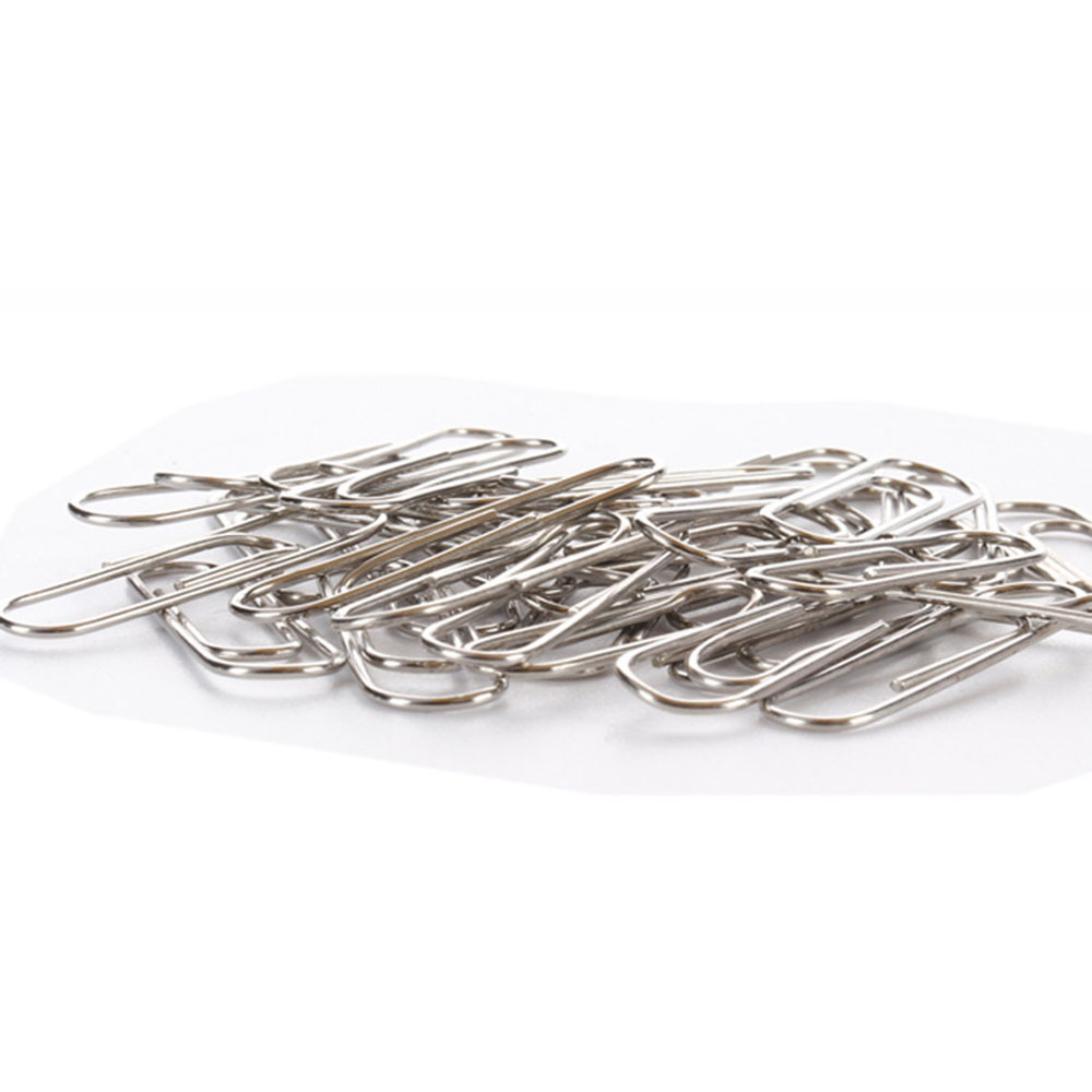 Nickel-plated paper clip cartoon paper clip 28mm paper clip cross-border for stock