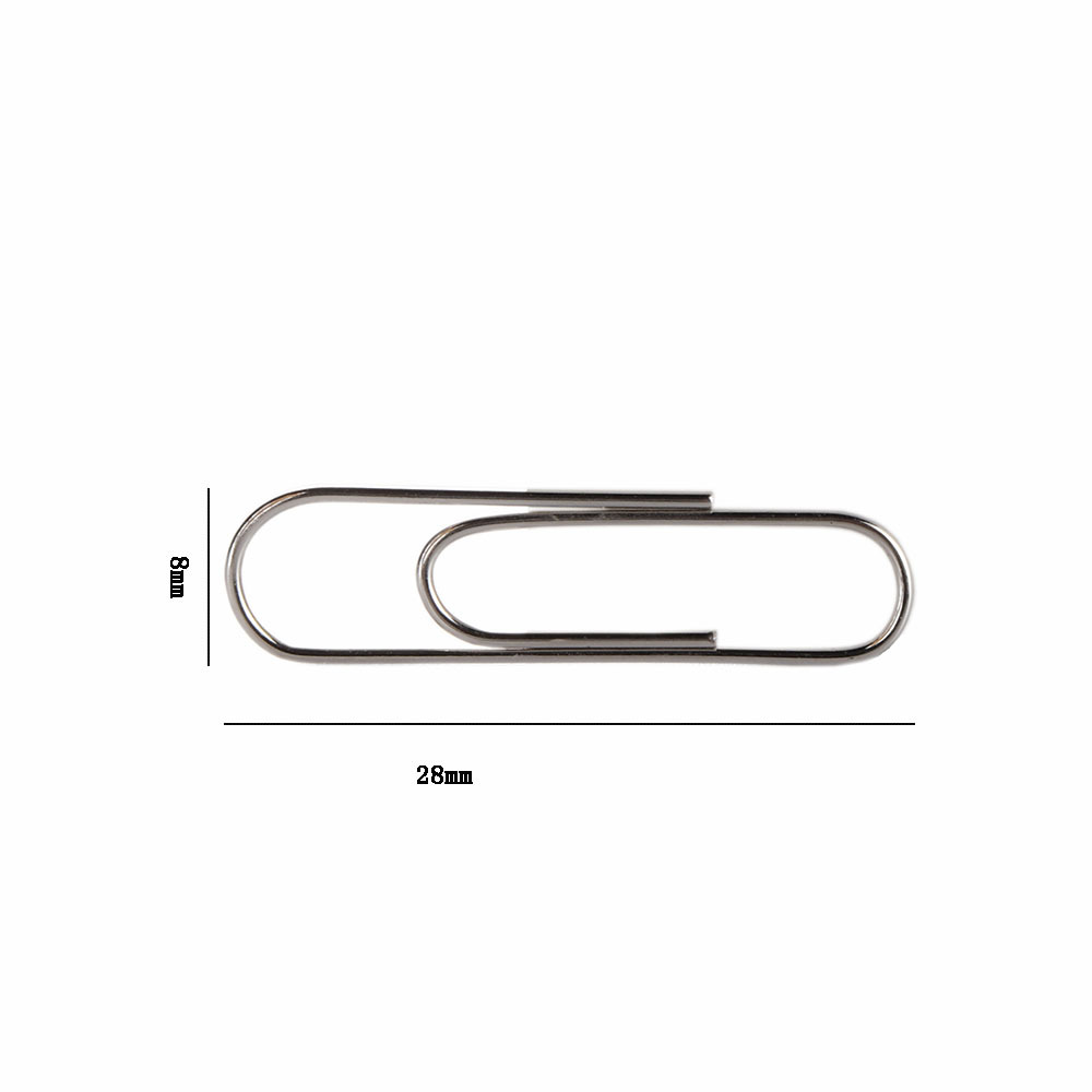 Nickel-plated paper clip cartoon paper clip 28mm paper clip cross-border for stock