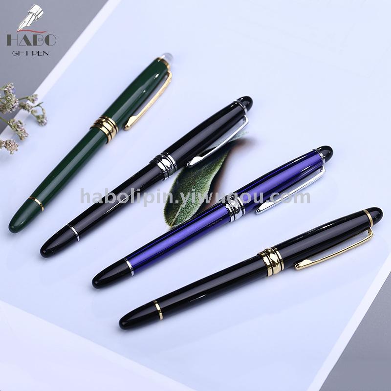 Business office sign pen metal bead pen advertisement gift promotion pen waterborne pen custom LOGO