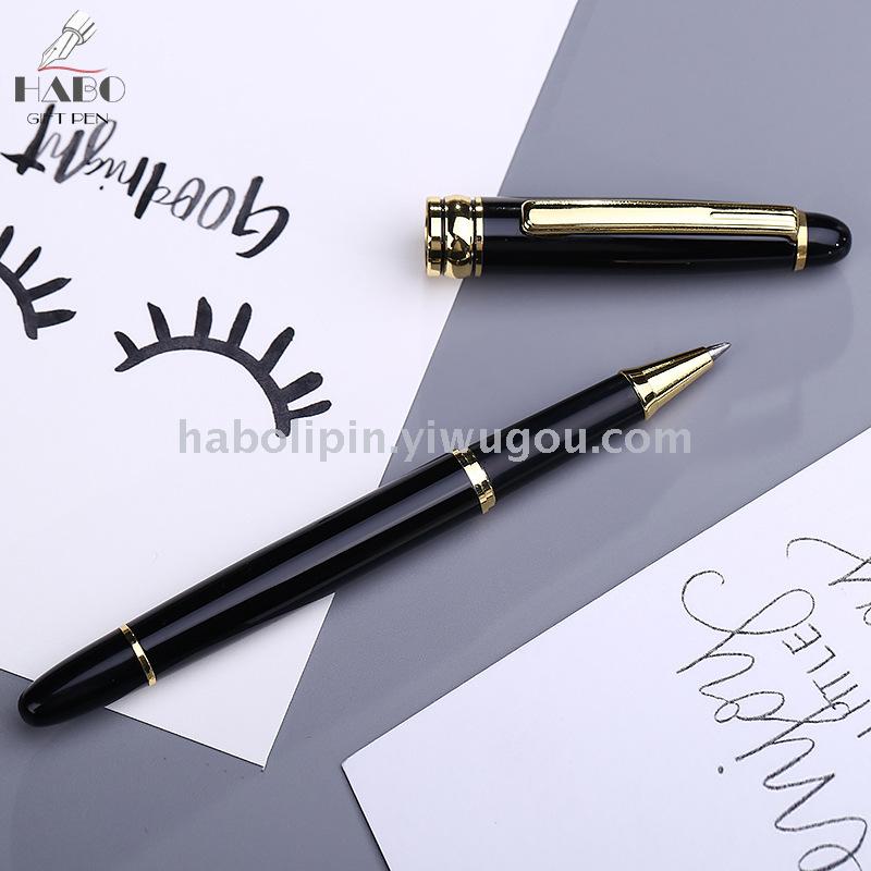 Business office sign pen metal bead pen advertisement gift promotion pen waterborne pen custom LOGO