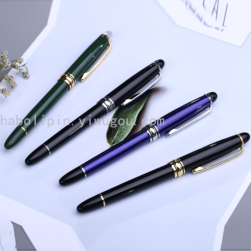 Business office sign pen metal bead pen advertisement gift promotion pen waterborne pen custom LOGO