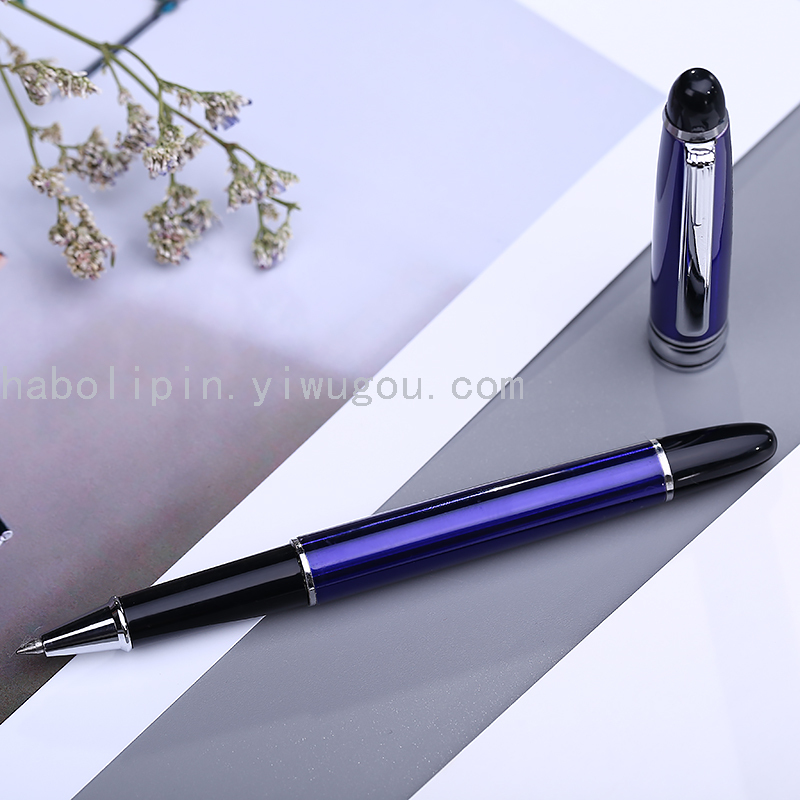 Business office sign pen metal bead pen advertisement gift promotion pen waterborne pen custom LOGO