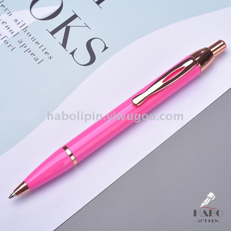 Metal Ball Point Pen Parker Ballpoint Pen Rose Red Ballpoint Pen Custom Logo Factory Wholesale