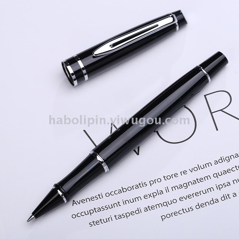 Signature Pen Water-Based Roller Pen Metal Bead Ball Pen Can Be Equipped with Gift Box Packaging