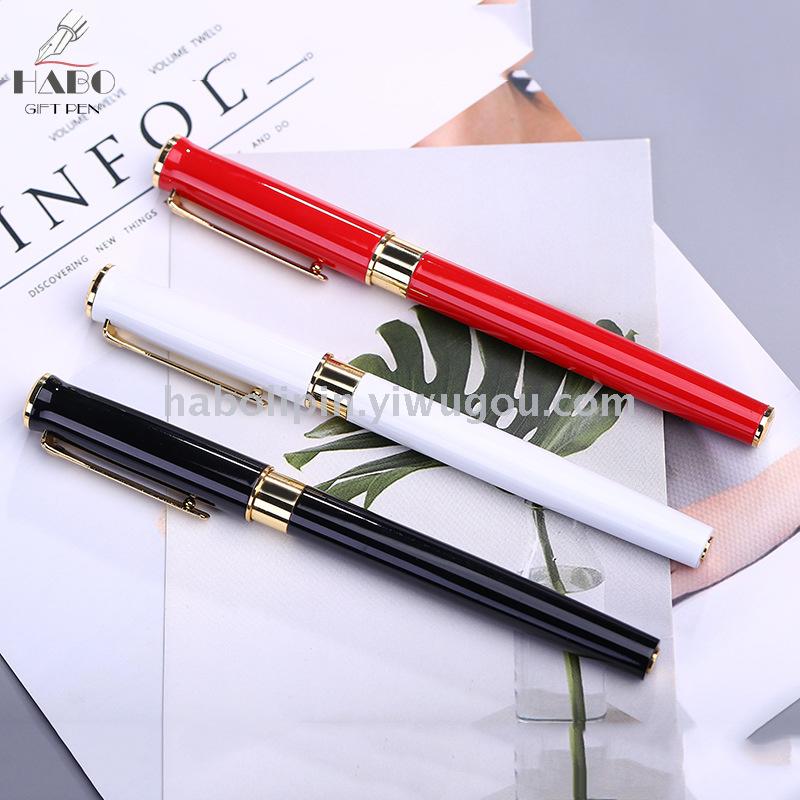 Ha bo metal signature pen creative gifts couples rotating pen business office pens customized LOGO manufacturers direct