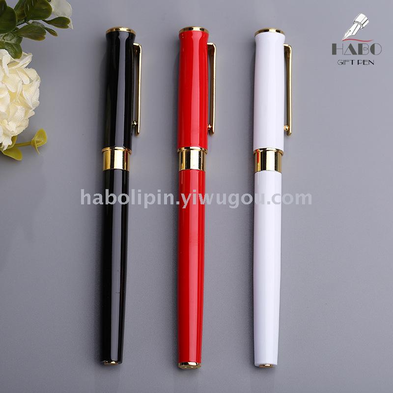 Ha bo metal signature pen creative gifts couples rotating pen business office pens customized LOGO manufacturers direct