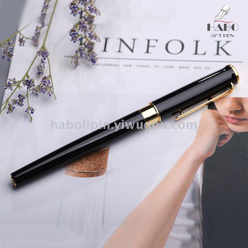 Ha bo metal signature pen creative gifts couples rotating pen business office pens customized LOGO manufacturers direct