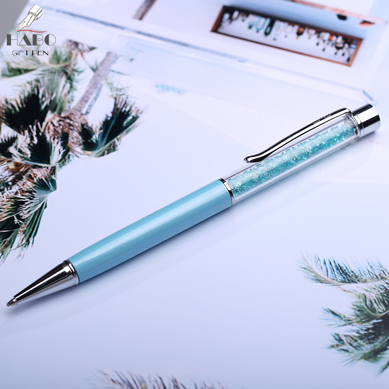 Popular Metal Ball Point Pen High-Grade Metal Rhinestone Pen Crystal Pen Gift Pen Custom Logo