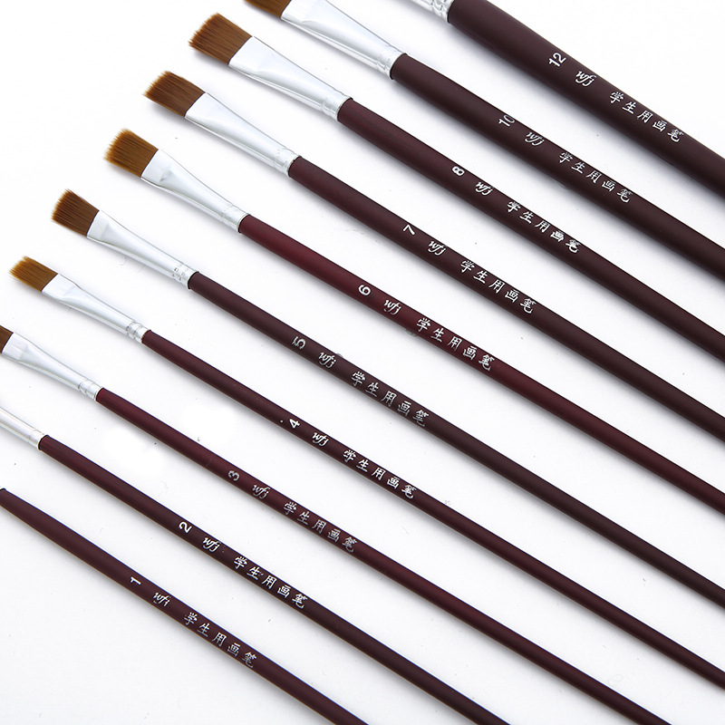 Manufacturers direct selling new student brush water chalk single set free water chalk oil brush c spot wholesale