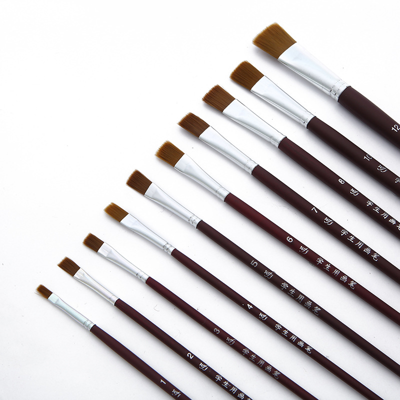 Manufacturers direct selling new student brush water chalk single set free water chalk oil brush c spot wholesale
