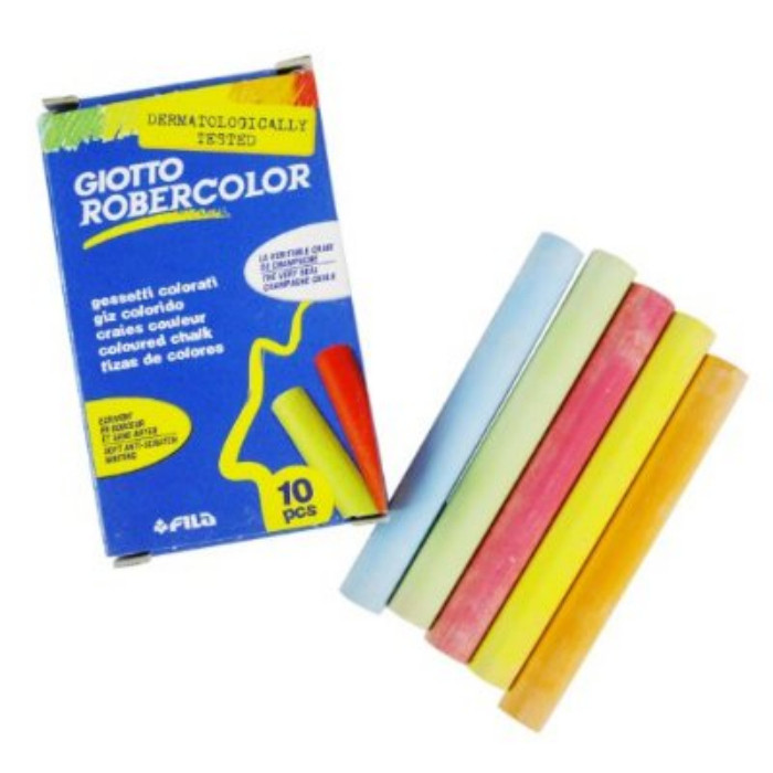 GIOTTO-toxic dust-free 10 white calcium carbonate chalk GIOTTO-toxic dust-free 10 white calcium carbonate chalk