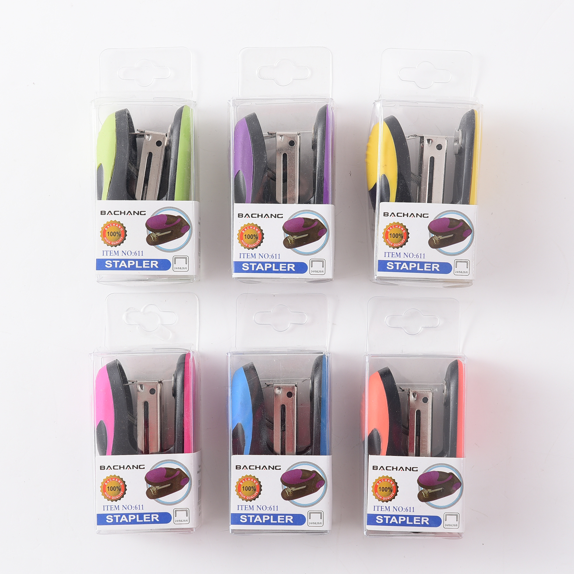 Manufacturers direct LOGO customized color stapler 24/6-26/6 staples