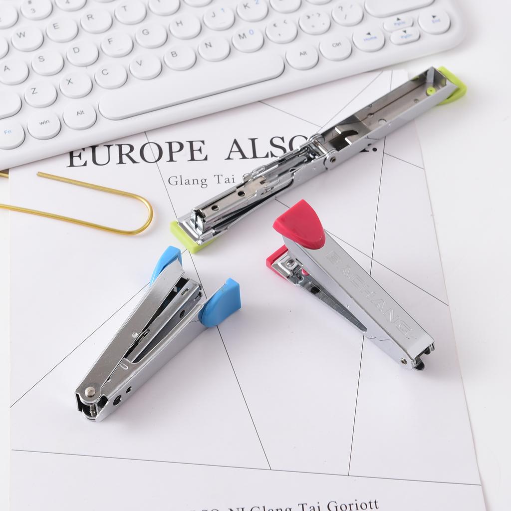 Manufacturers direct LOGO customized color mini metal body 10 staples stapler Manufacturers direct LOGO customized color mini metal body 10 staples stapler