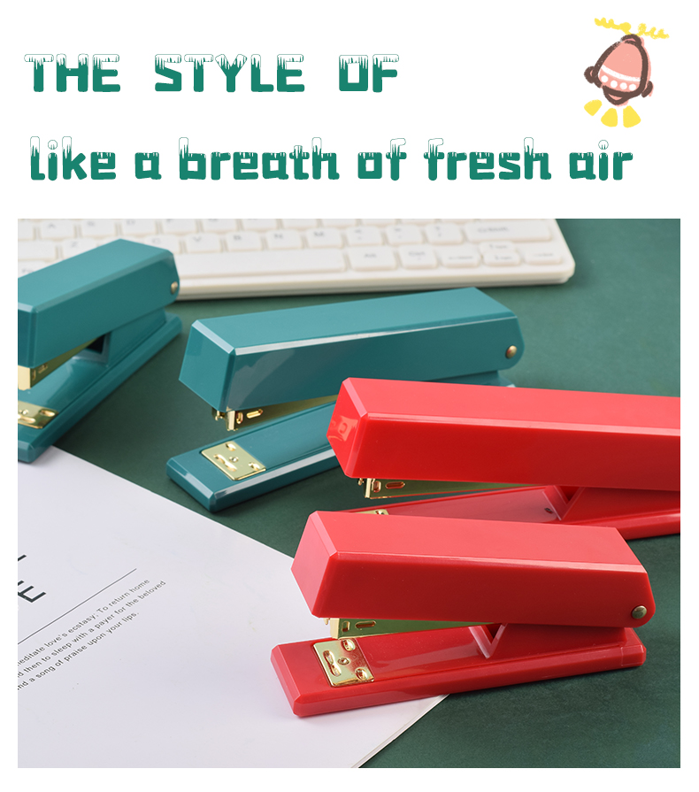 Factory Customized Red Green Gold Christmas Stapler Light Luxury Lengthened Stapler 12# Large Office Book Stapler Factory Customized Red Green Gold Christmas Stapler Light Luxury Lengthened Stapler 12# Large Office Book Stapler