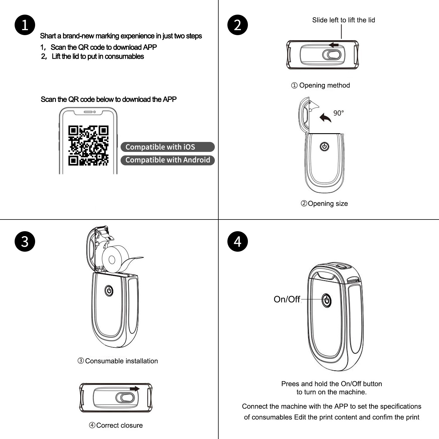 Foreign Trade Amazon Label Printer L11 Home Bluetooth Handheld Portable Mini Labeling Machine Similar to D11 Machine Foreign Trade Amazon Label Printer L11 Home Bluetooth Handheld Portable Mini Labeling Machine Similar to D11 Machine