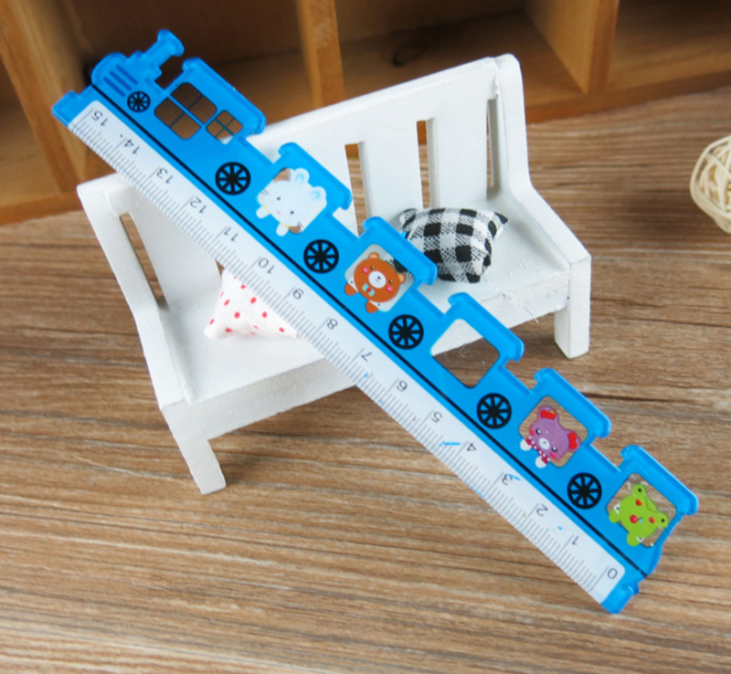 Creative little train modeling cartoon ruler practical students stationery 15cm mathematics class measurement ruler tool Creative little train modeling cartoon ruler practical students stationery 15cm mathematics class measurement ruler tool