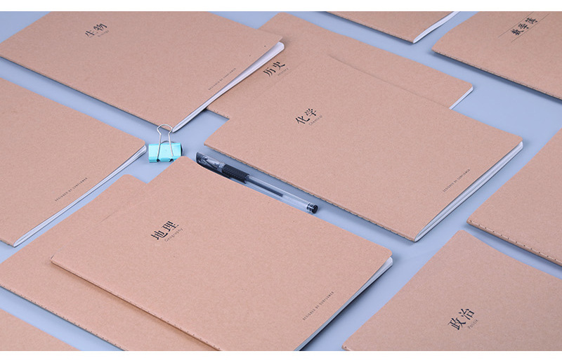 B5 Large Cowhide Cover Subject Book Chinese Mathematics English Special Class Subject Exercise Book Notebook