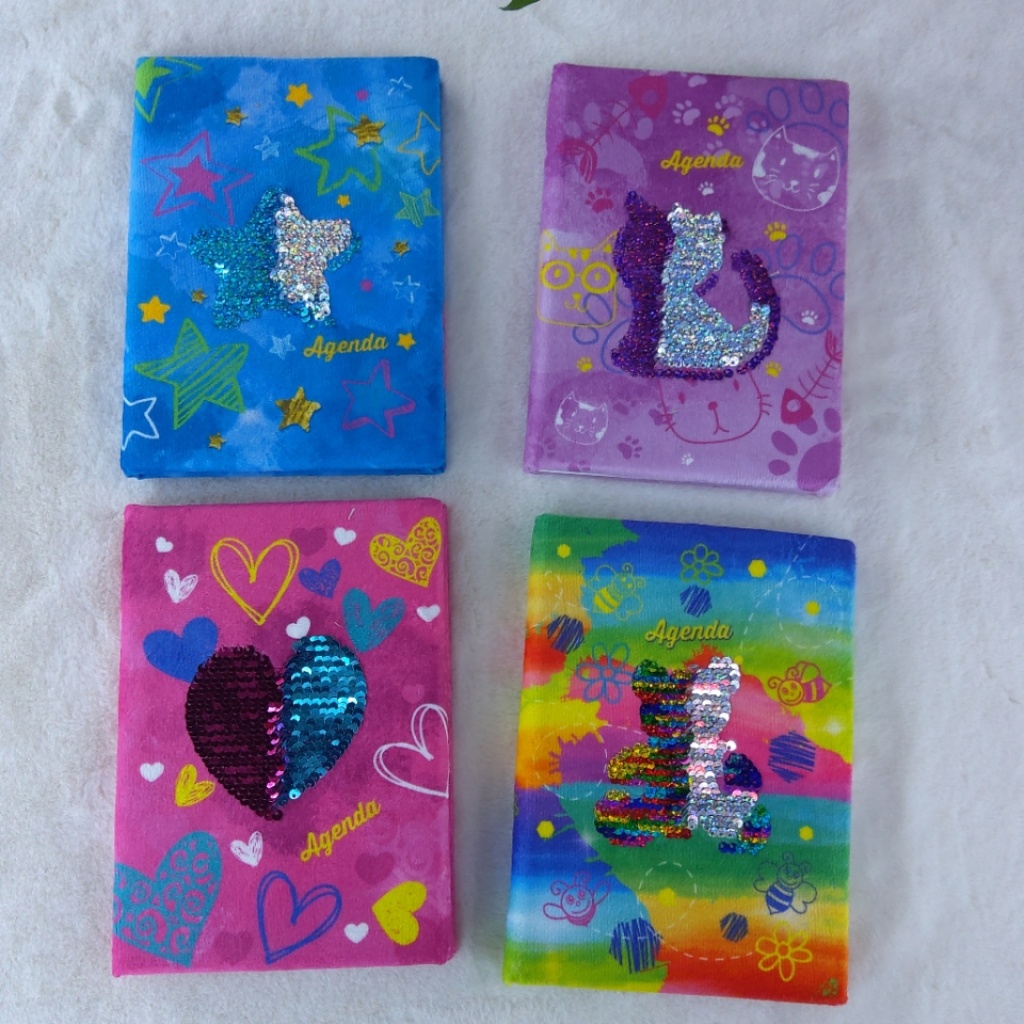 Factory Direct Sales A5 Color Printing Flip Sequined Embroidery Plush Fluff Notebook Creative Cute Gift Stationery Factory Direct Sales A5 Color Printing Flip Sequined Embroidery Plush Fluff Notebook Creative Cute Gift Stationery