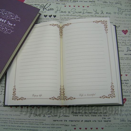 Hard back round back Diary notebook