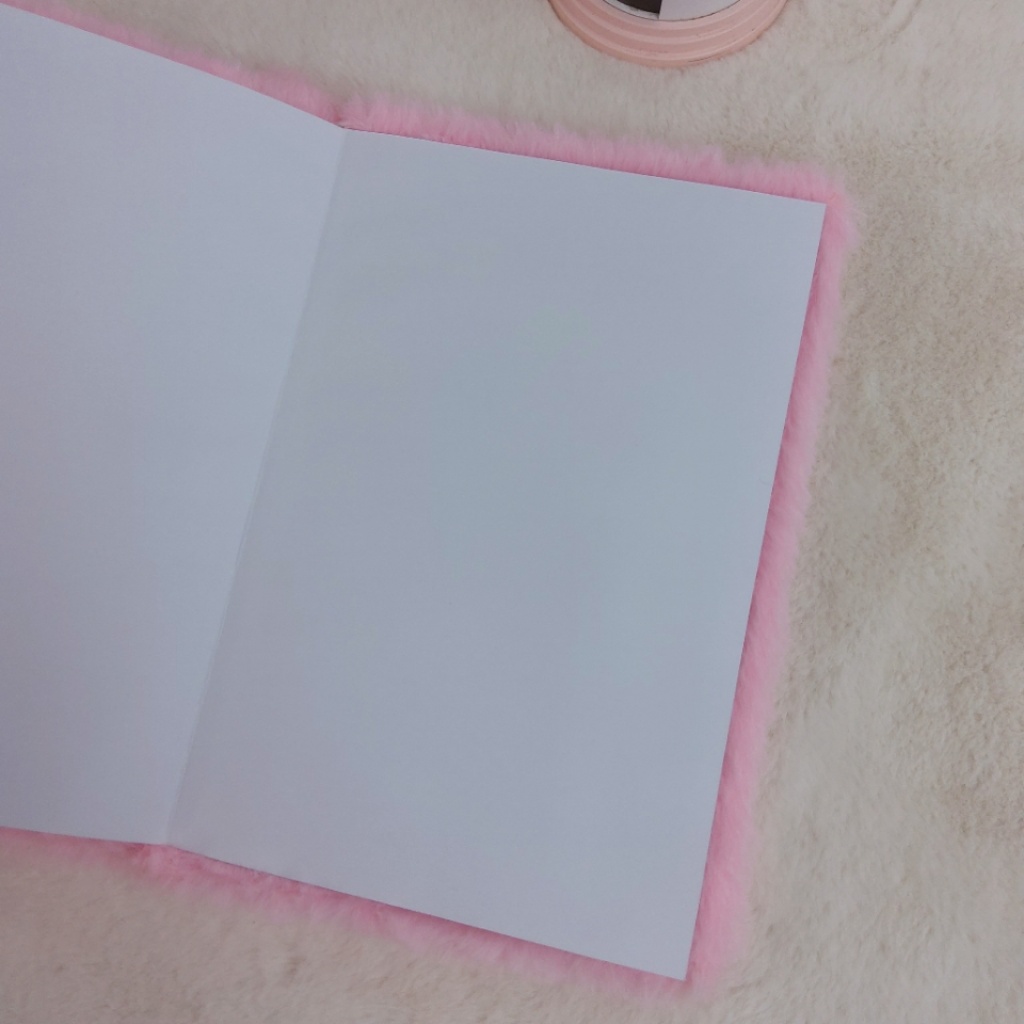 Factory Direct Sales A5 New Fox Plush Craft Handmade Notebook Furry Notebook Creative Stationery