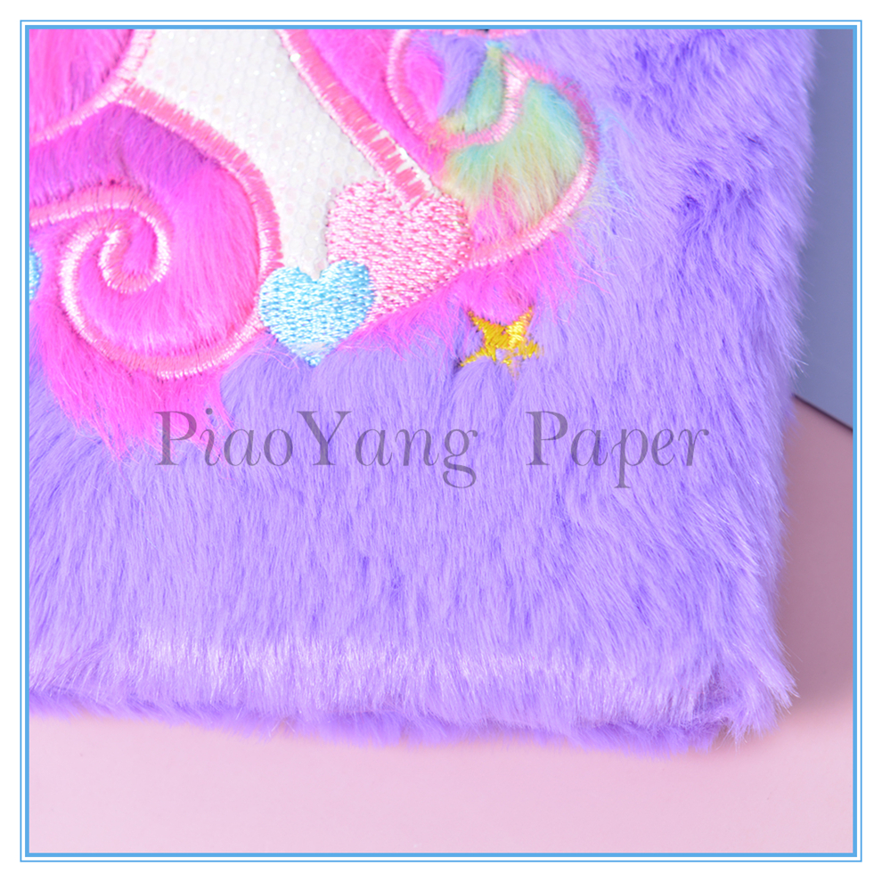 Cute notebook plush girl heart unicorn fashion hand ledger student cartoon girl diary Cute notebook plush girl heart unicorn fashion hand ledger student cartoon girl diary