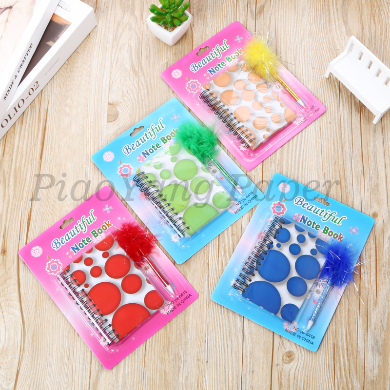 Elementary school children notebooks set notebook coil this ballpoint pen set girl lovely notebook