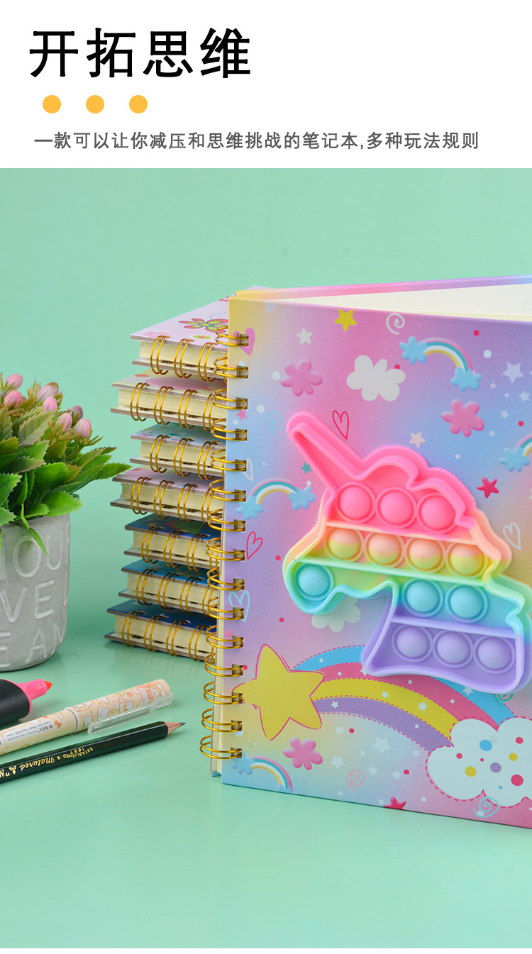 New Deratization Pioneer Notebook Decompression Bubble Music Press Educational Toy Deratization Pattern Coil Notebook New Deratization Pioneer Notebook Decompression Bubble Music Press Educational Toy Deratization Pattern Coil Notebook