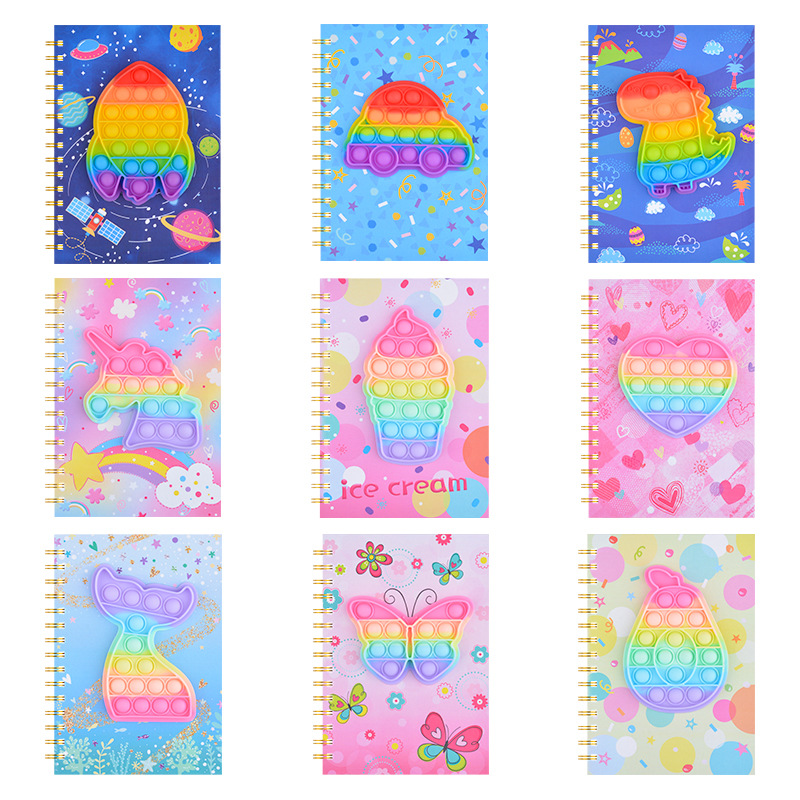 New Deratization Pioneer Notebook Decompression Bubble Music Press Educational Toy Deratization Pattern Coil Notebook New Deratization Pioneer Notebook Decompression Bubble Music Press Educational Toy Deratization Pattern Coil Notebook