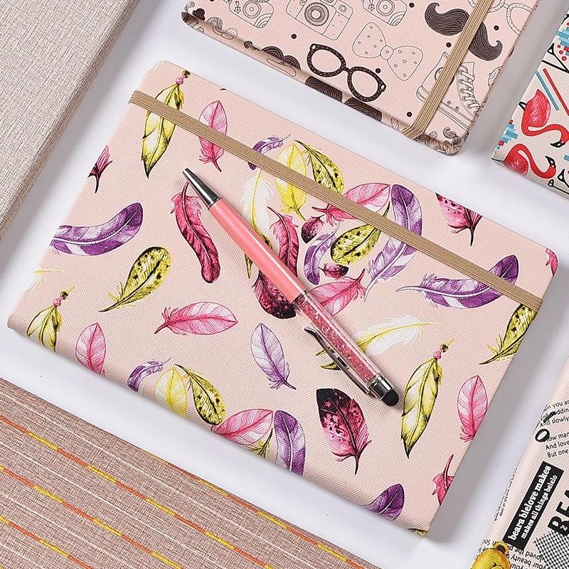 Custom creative A5 notebook cartoon diary book PU leather office notebook stationery custom Logo