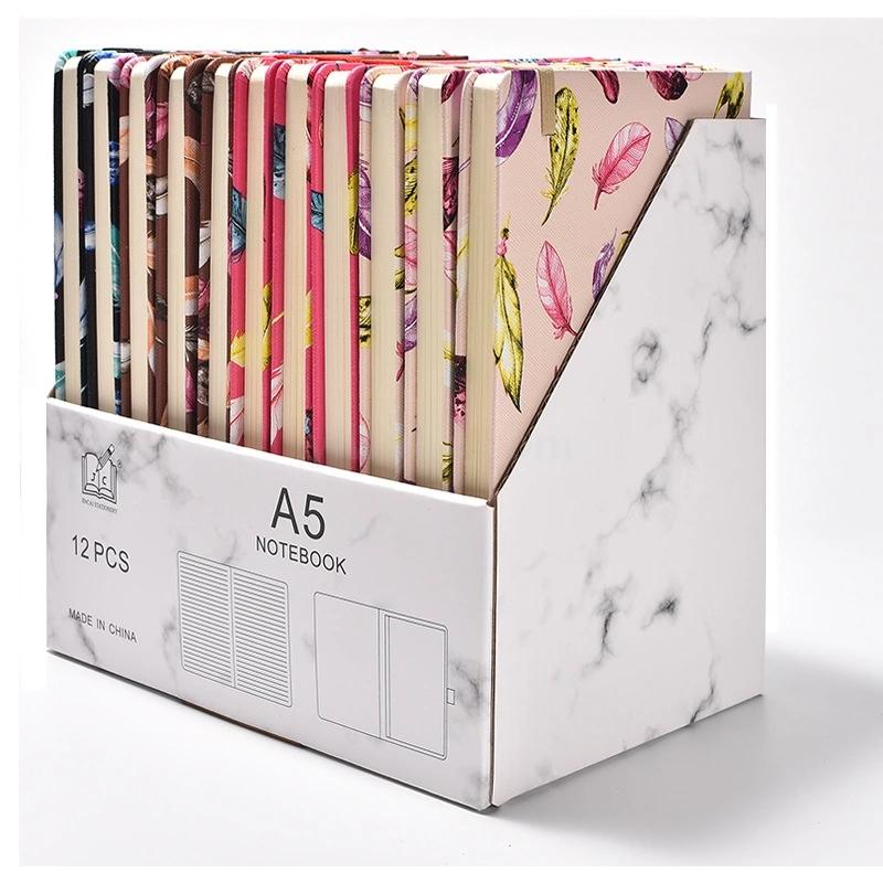 Custom creative A5 notebook cartoon diary book PU leather office notebook stationery custom Logo