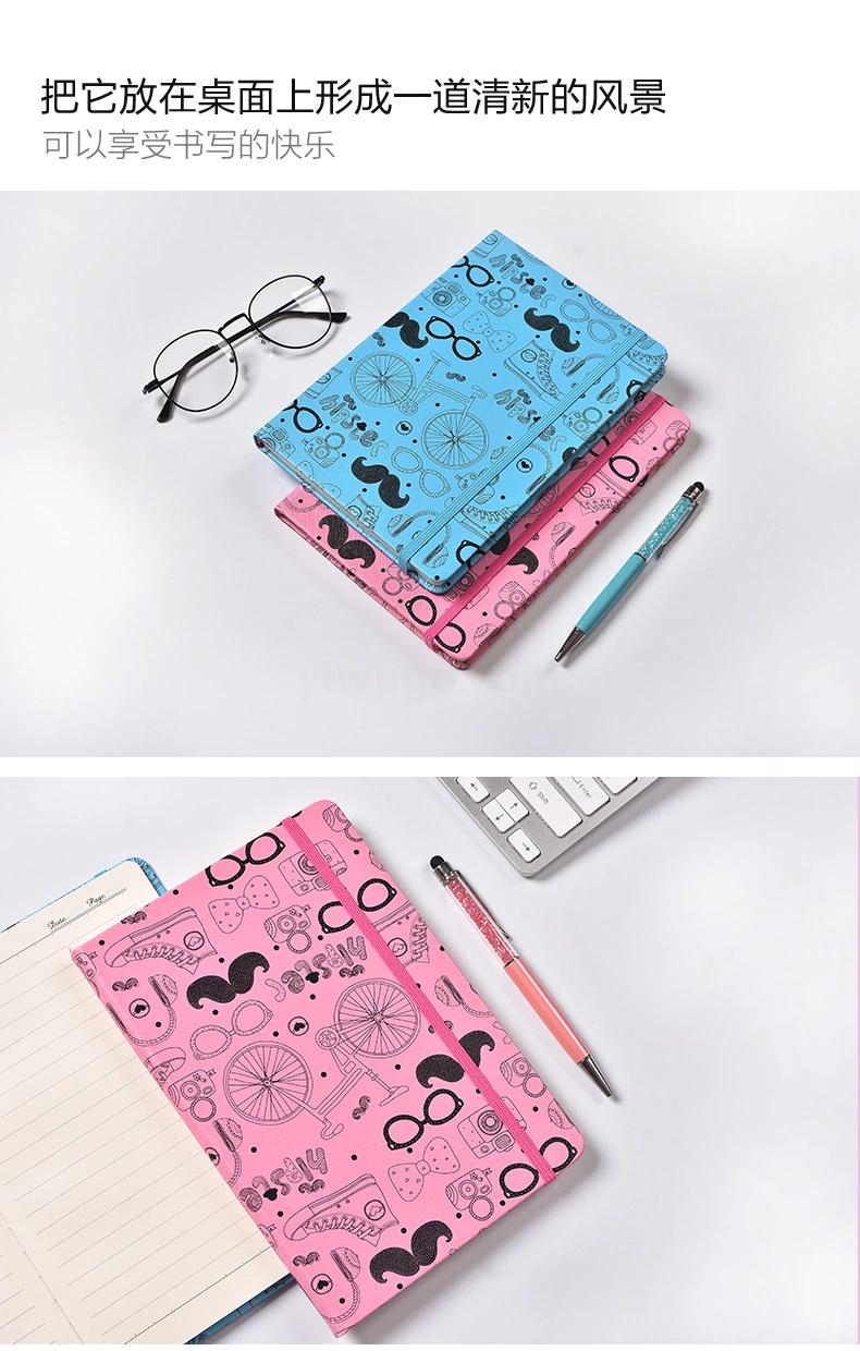 Custom creative A5 notebook cartoon diary book PU leather office notebook stationery custom Logo Custom creative A5 notebook cartoon diary book PU leather office notebook stationery custom Logo