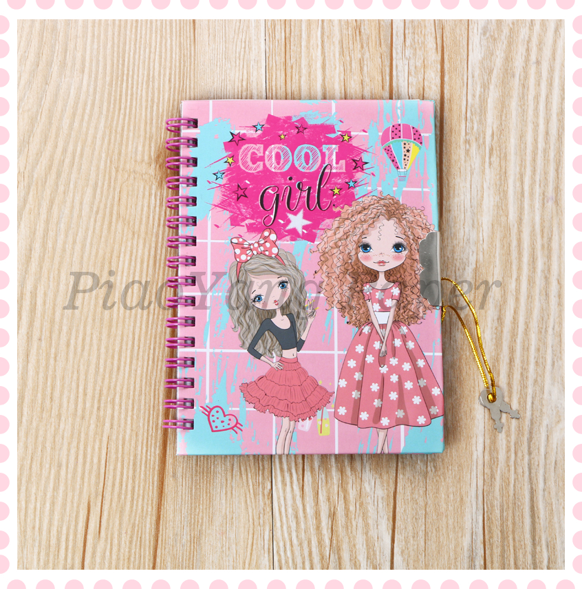 Diary book with lock Korea creative little fresh and lovely primary school children notebooks simple cartoon Diary book with lock Korea creative little fresh and lovely primary school children notebooks simple cartoon