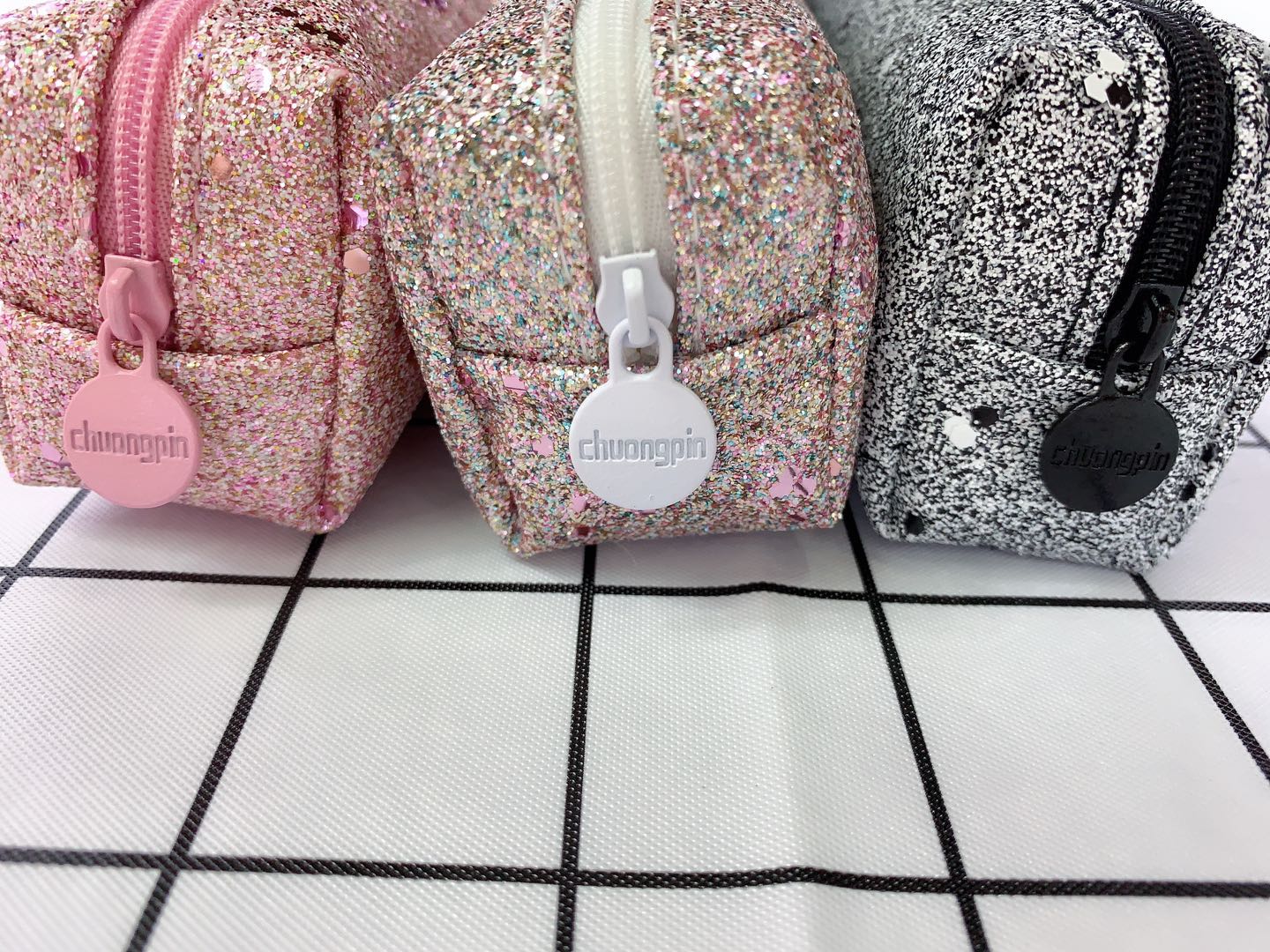 Gold powder glitter pen bag elementary school students cute Korean creative large capacity pencil bag female simple Gold powder glitter pen bag elementary school students cute Korean creative large capacity pencil bag female simple