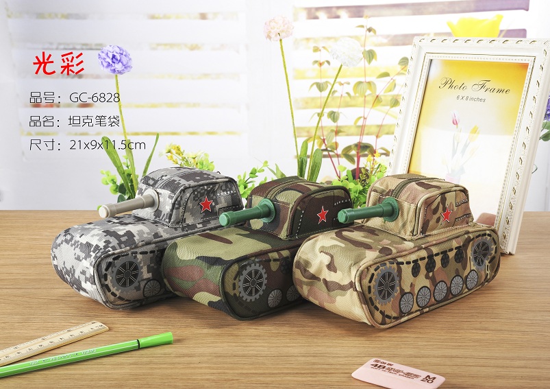 With password camouflage pen bag new canvas Korea pen bag creative stationery pen bag can be wholesale