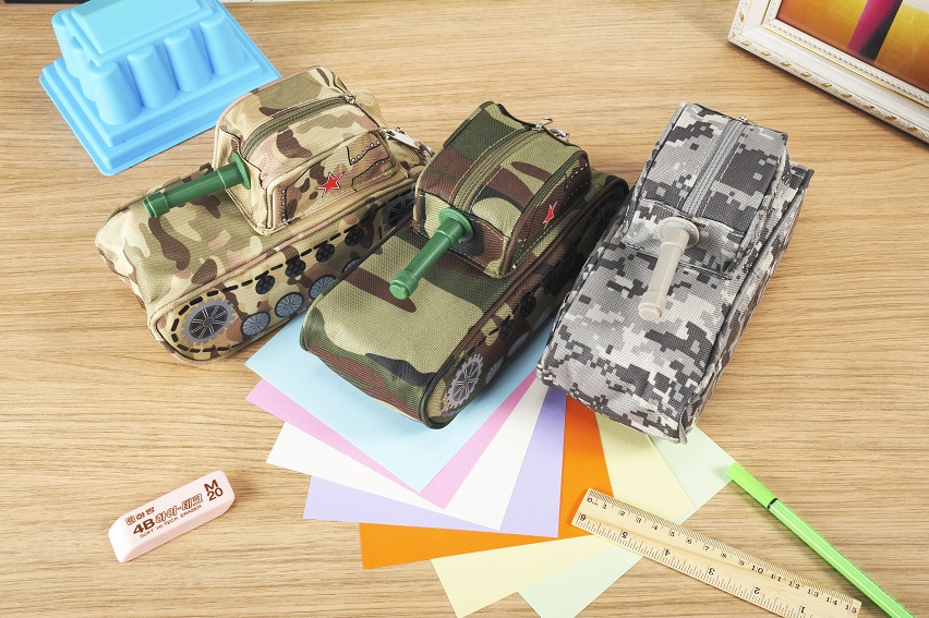 With password camouflage pen bag new canvas Korea pen bag creative stationery pen bag can be wholesale