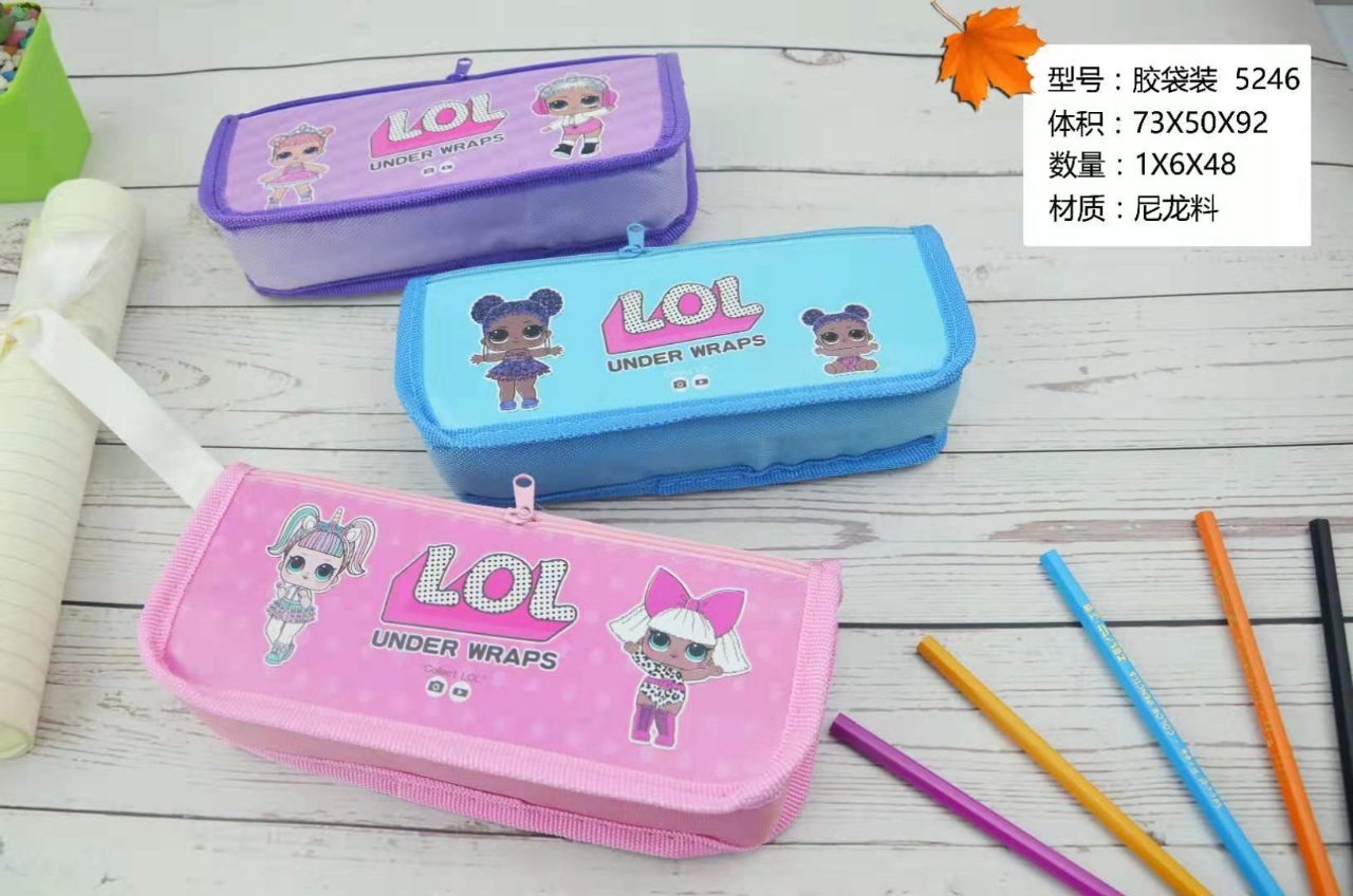 BTS pen bag OPP color mix picture box inside school pen bag stationery supplies hot-selling quality unicorn flamingo