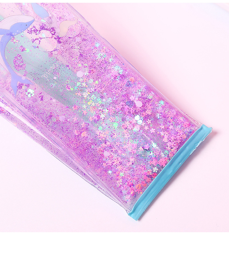 Creative liquid sand milk pen bag three dimensional large capacity pencil storage bag students gift stationery box Creative liquid sand milk pen bag three dimensional large capacity pencil storage bag students gift stationery box