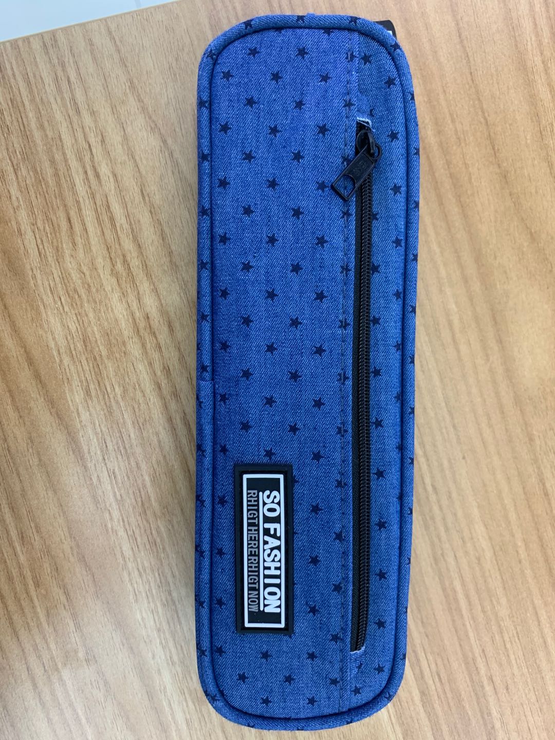 Korean creative simple wind cowboy five-pointed star multi-functional pen bag primary school supplies stationery case