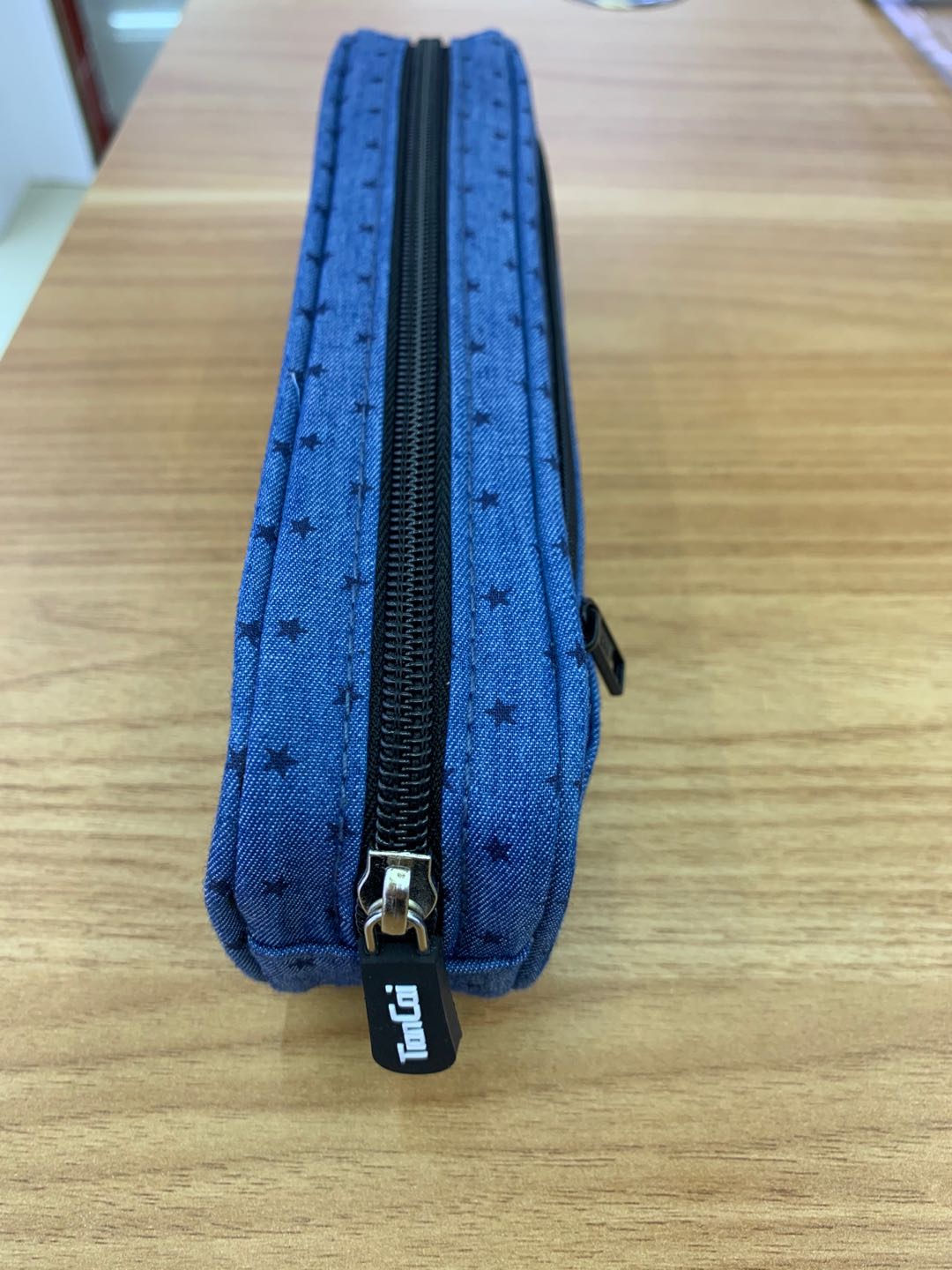 Korean creative simple wind cowboy five-pointed star multi-functional pen bag primary school supplies stationery case Korean creative simple wind cowboy five-pointed star multi-functional pen bag primary school supplies stationery case