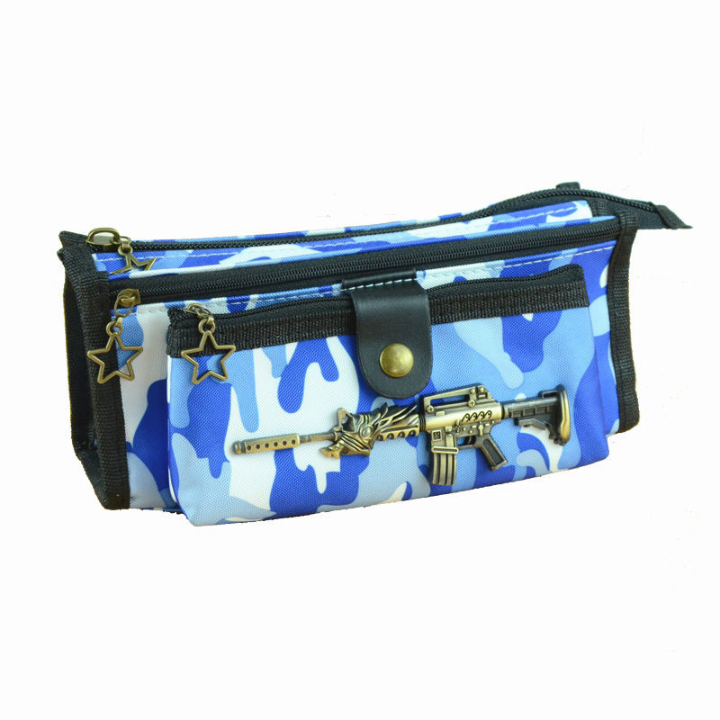 New camouflage through fire line gun model M4A1 boy pen bag pencil bag stationery bag New camouflage through fire line gun model M4A1 boy pen bag pencil bag stationery bag
