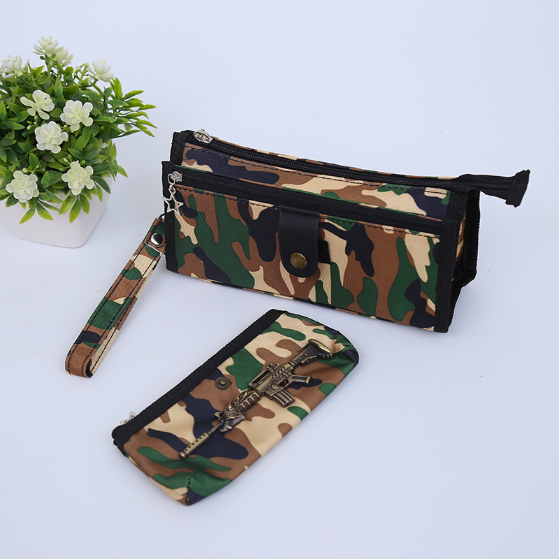 New camouflage through fire line gun model M4A1 boy pen bag pencil bag stationery bag New camouflage through fire line gun model M4A1 boy pen bag pencil bag stationery bag