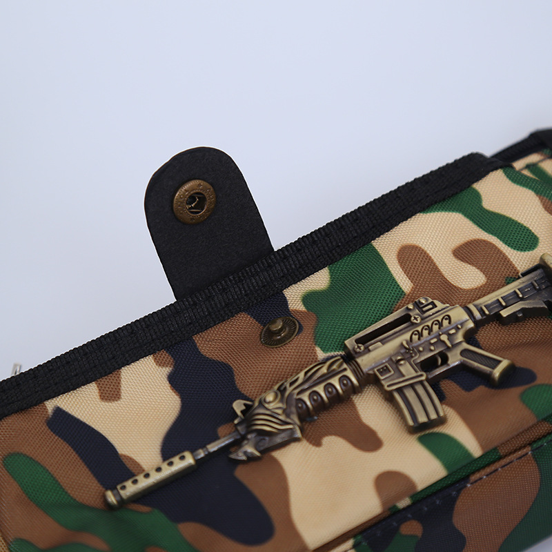 New camouflage through fire line gun model M4A1 boy pen bag pencil bag stationery bag New camouflage through fire line gun model M4A1 boy pen bag pencil bag stationery bag