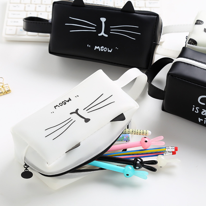 Cat kingdom pen bag cartoon characters students receive bags large capacity creative stationery box wholesale