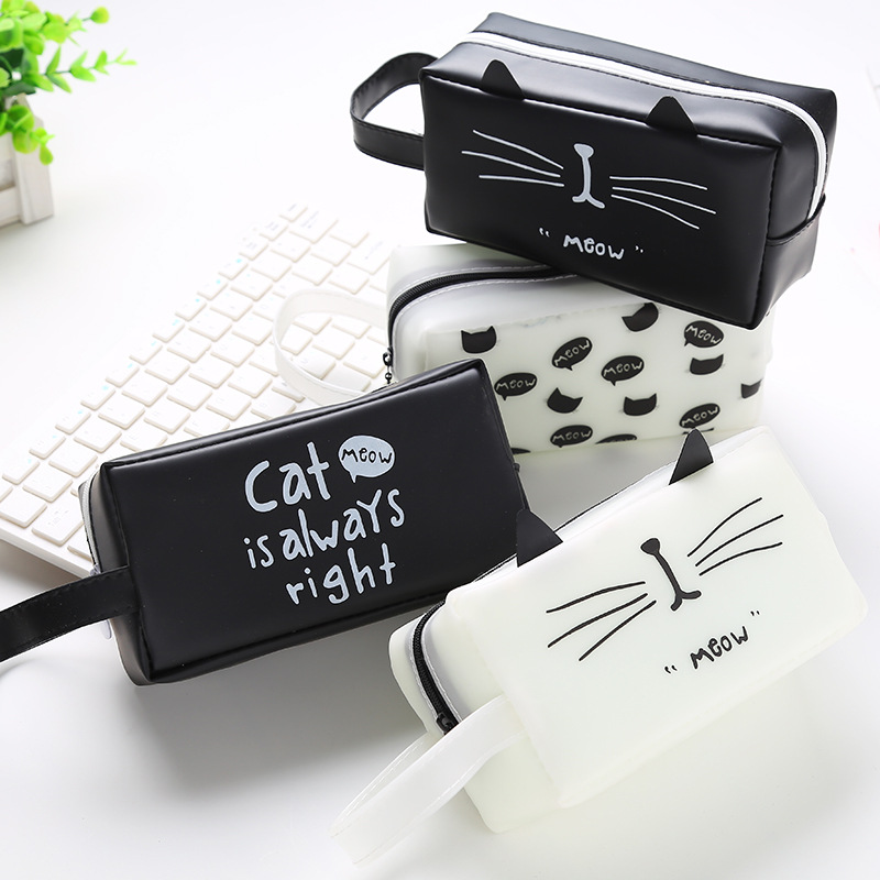 Cat kingdom pen bag cartoon characters students receive bags large capacity creative stationery box wholesale