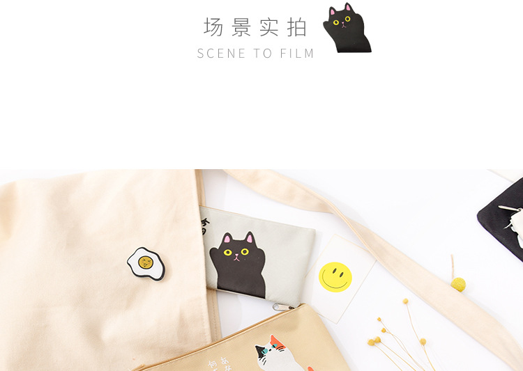 Cute cartoon Cute Kitty design pen bag large capacity student stationery bag creative goods storage bag wholesale Cute cartoon Cute Kitty design pen bag large capacity student stationery bag creative goods storage bag wholesale