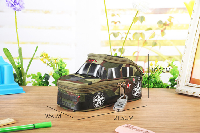 New camouflage suv pen bag with password lock large capacity simulation vehicle students stationery bag New camouflage suv pen bag with password lock large capacity simulation vehicle students stationery bag