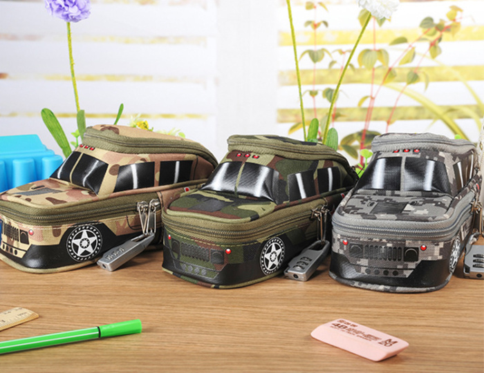New camouflage suv pen bag with password lock large capacity simulation vehicle students stationery bag New camouflage suv pen bag with password lock large capacity simulation vehicle students stationery bag