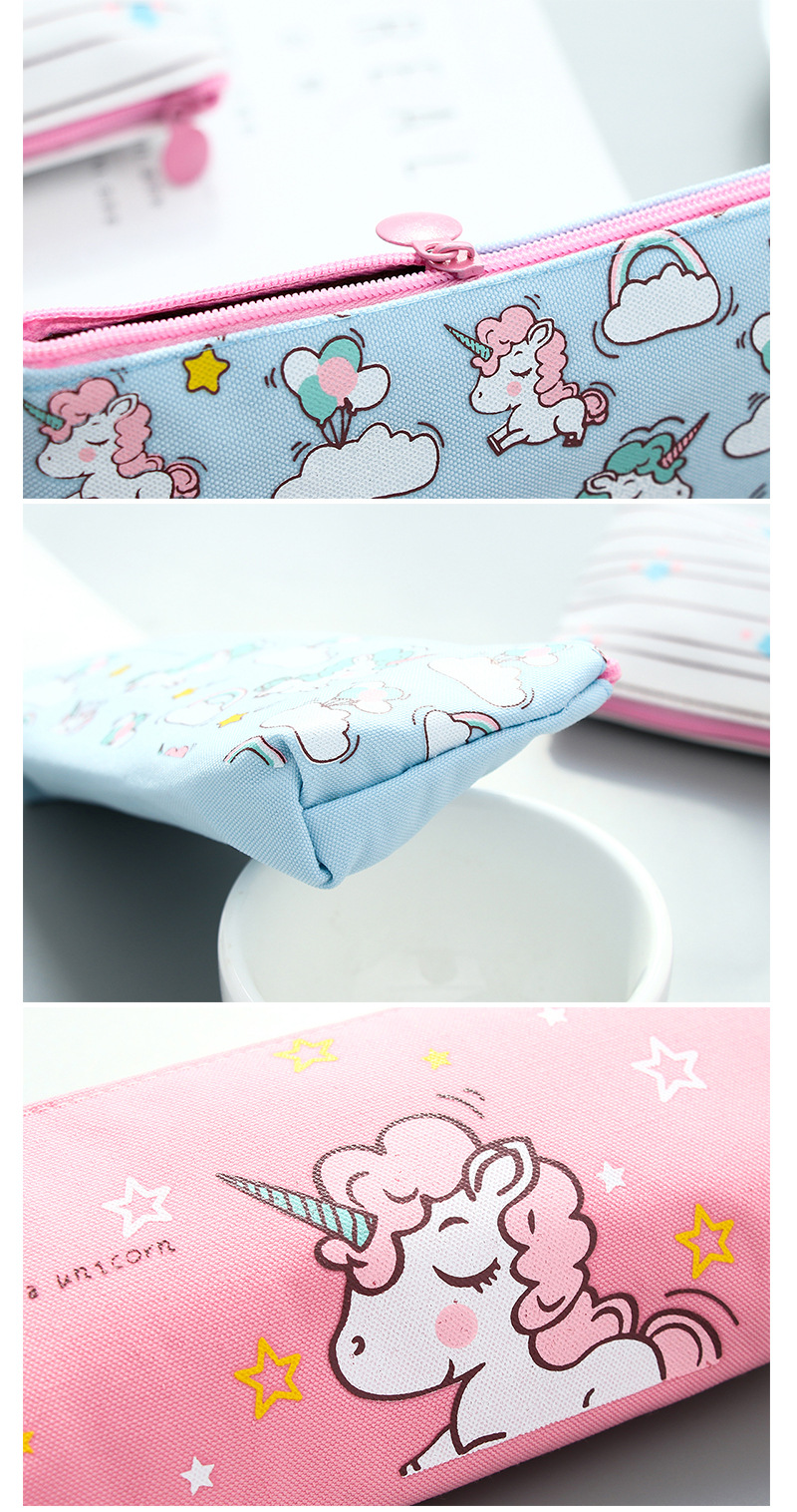 Unicorn pen bag student pencil case storage bag small fresh pencil female Unicorn pen bag student pencil case storage bag small fresh pencil female