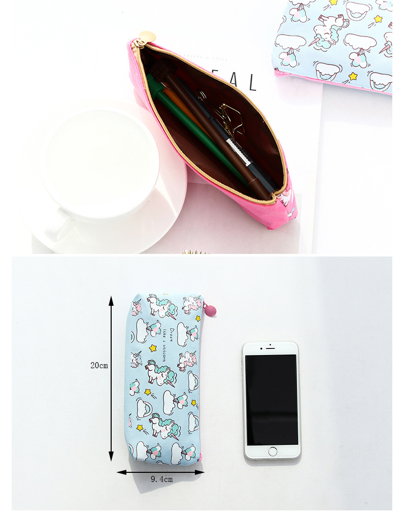 Unicorn pen bag student pencil case storage bag small fresh pencil female Unicorn pen bag student pencil case storage bag small fresh pencil female